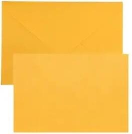 Karte mit Kuvert Hellorange