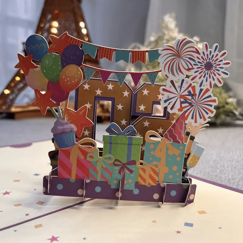 Carte d'anniversaire Joyeux anniversaire Que la fête soit Gin