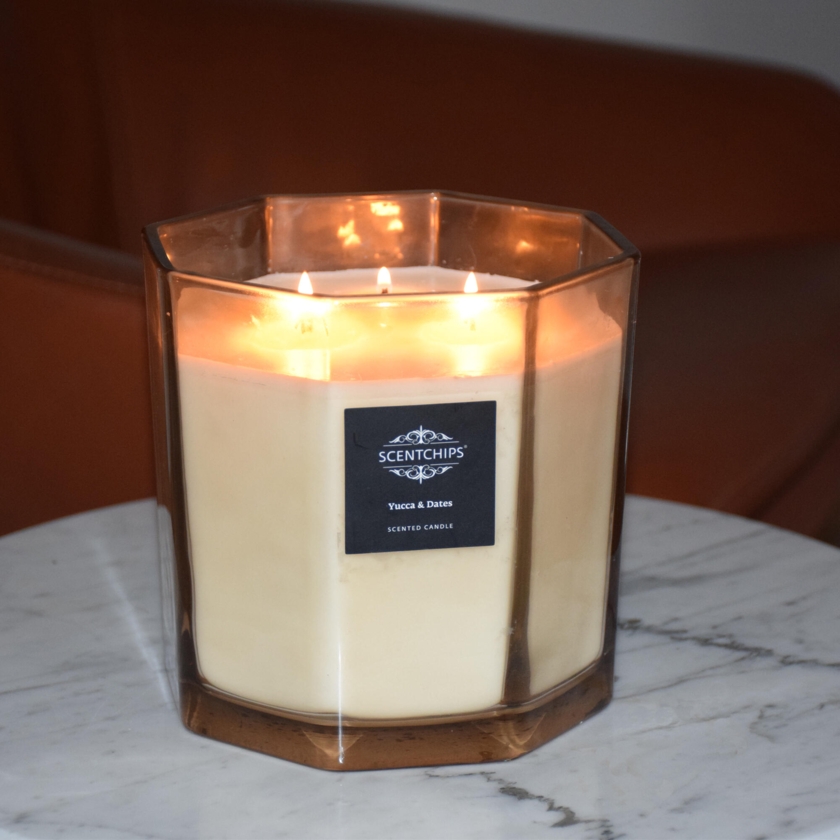 Bougie parfumée bien-être encens & poivre rose