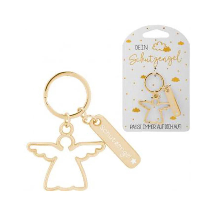 Porte-clés ange gardien au volant de voiture