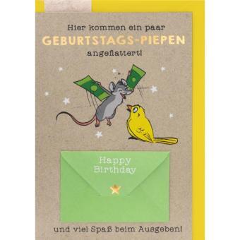 Geburtstagskarte mit Piepen – Fröhlich & bunt