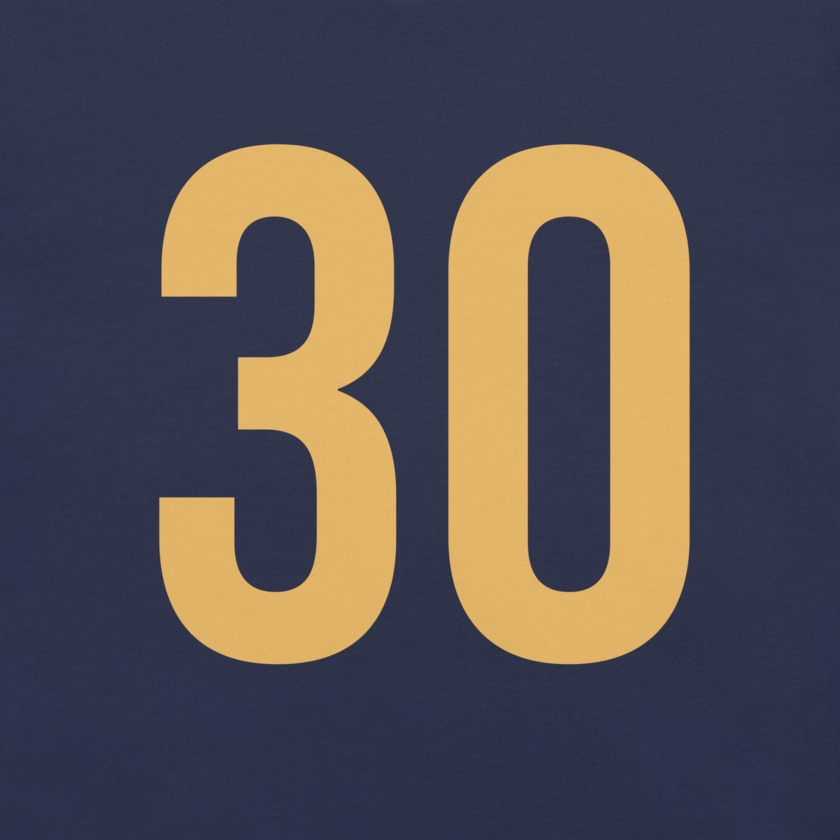 T-Shirt Blanc Numéro 50 Or