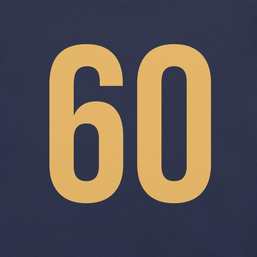 T-Shirt Blanc Numéro 50 Or