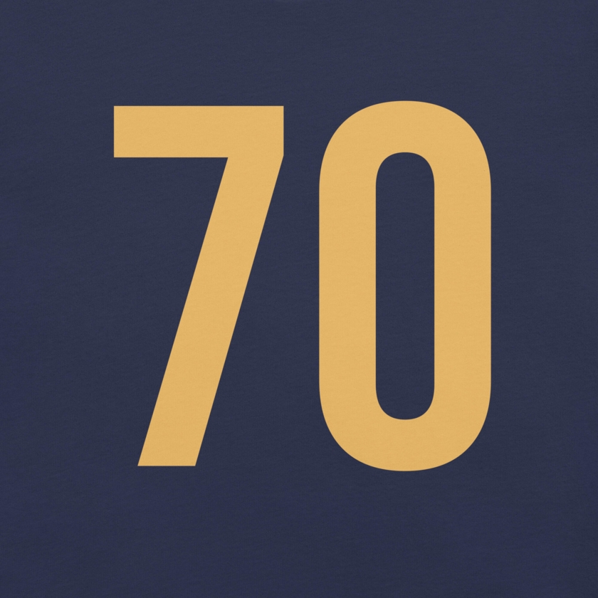 T-Shirt Blanc Numéro 50 Or