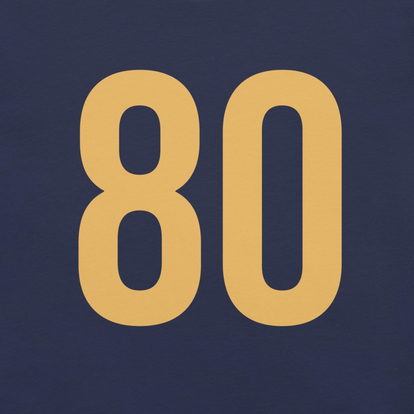 T-Shirt Blanc Numéro 50 Or