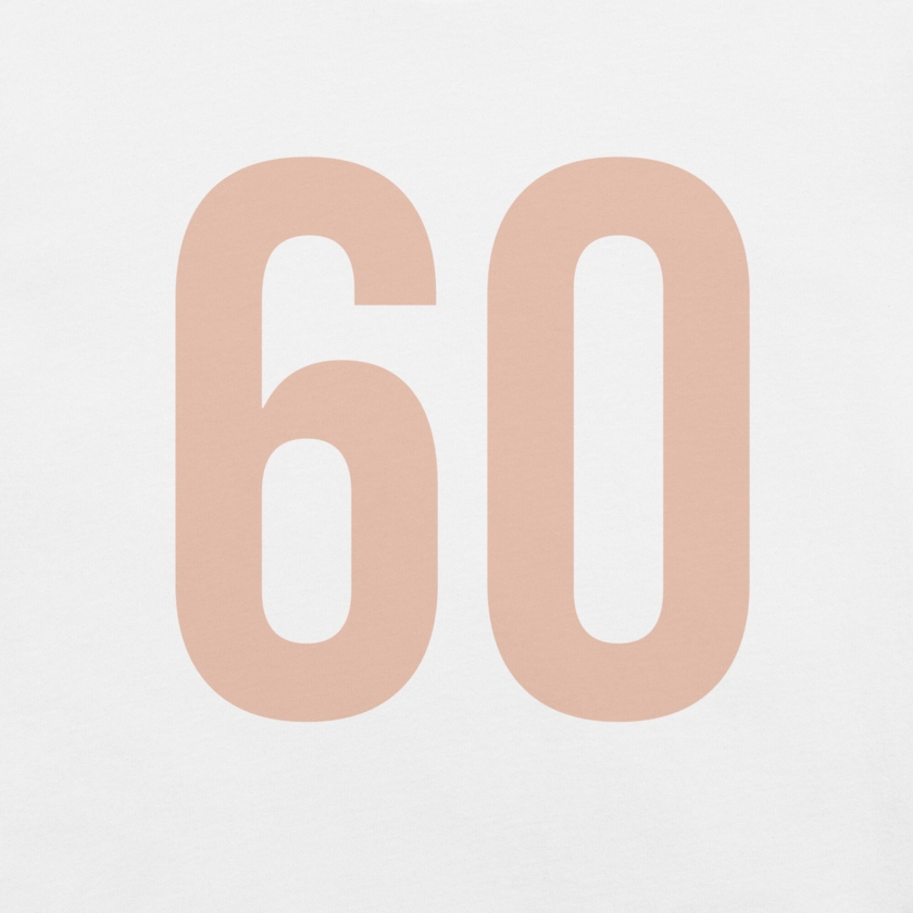 T-Shirt Blanc Numéro 50 Or