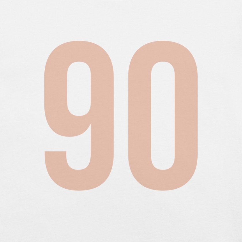 T-Shirt Blanc Numéro 50 Or