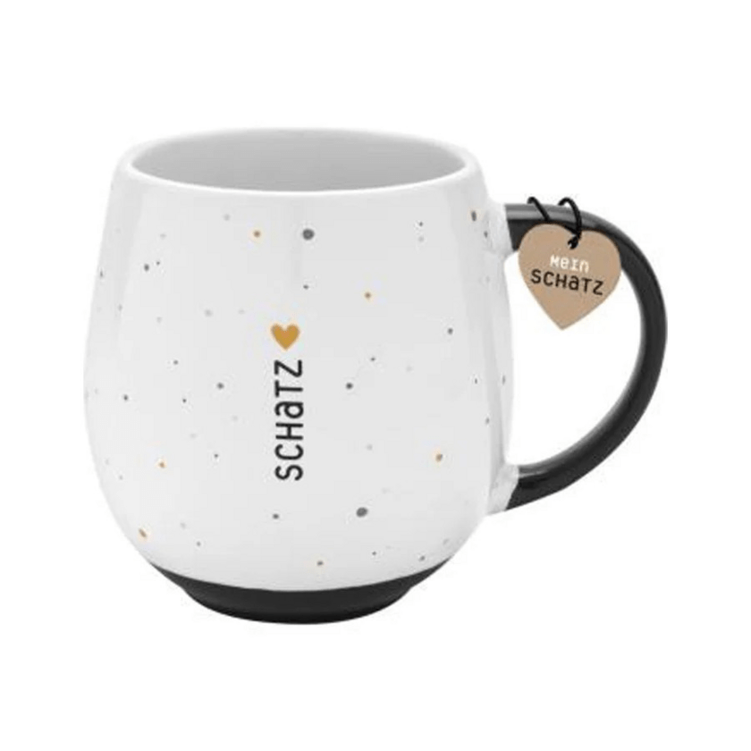 Tasse Schatz mit Herzanhänger