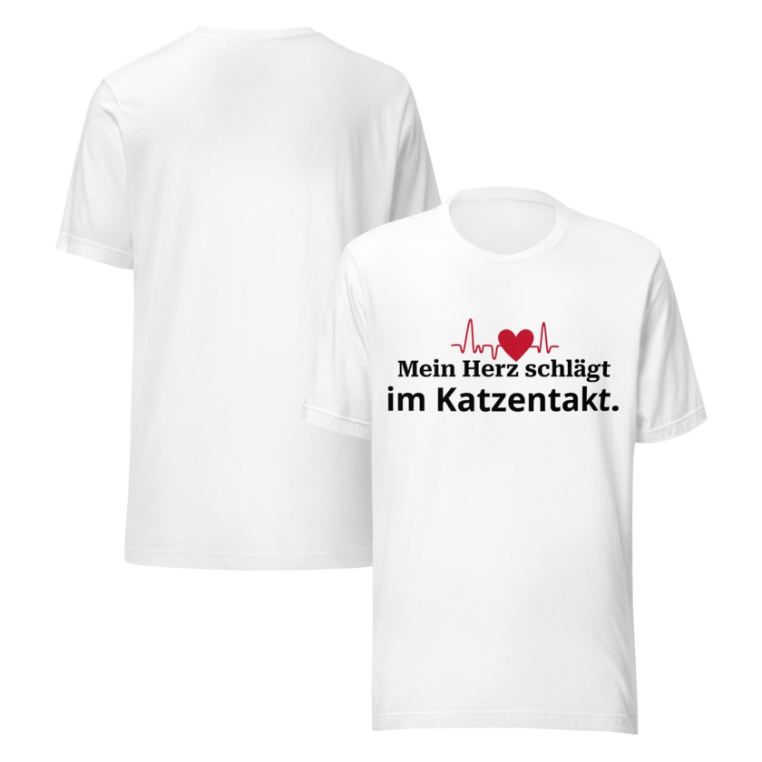 T-shirt chat – Mon cœur bat au rythme félin