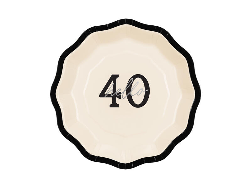 Assiettes en carton Hello 40