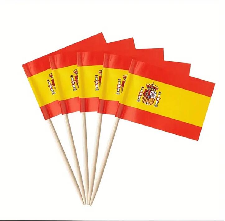 Spanische Flaggen-Picker 100 Stück