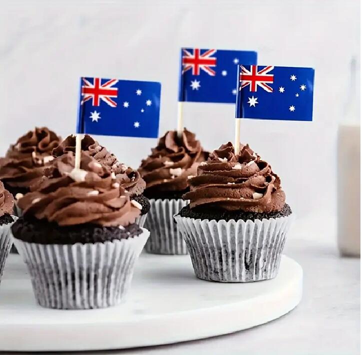 Australien Flaggen-Picker 100 Stück