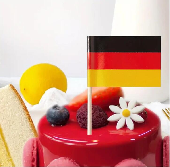 Deutsche Flaggen-Picker 100 Stück