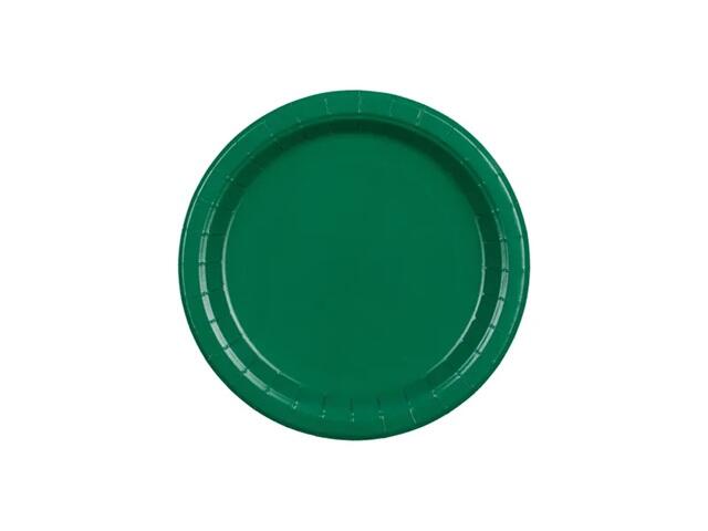 Assiette en carton rose foncé