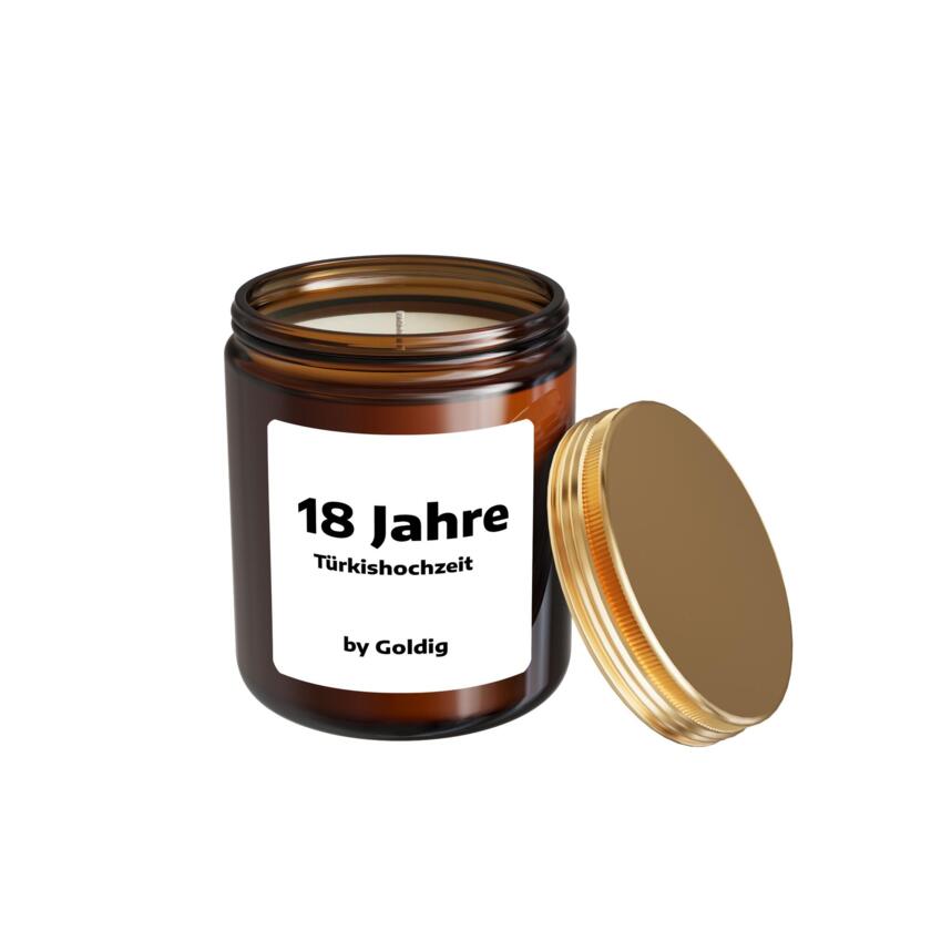 Duftkerze 18 Jahre Türkishochzeit