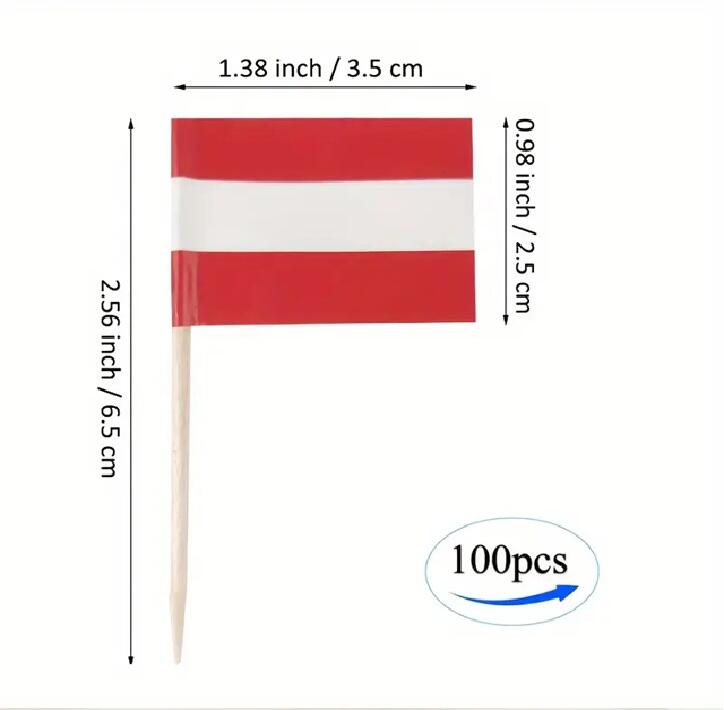 Österreich-Flaggen 100 Stück