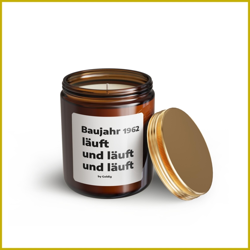 Personalisierte Kerze Baujahr [Zahl] Läuft