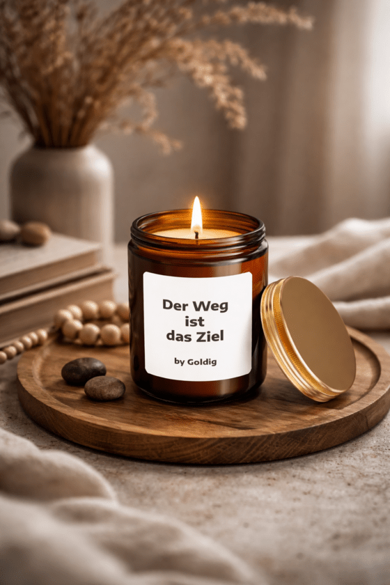 Duftkerze Der Weg ist das Ziel