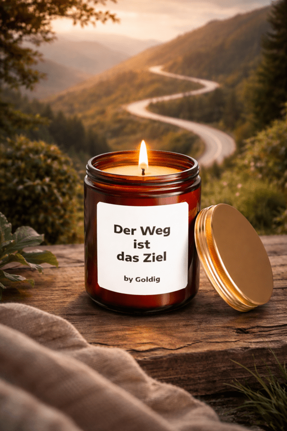 Duftkerze Der Weg ist das Ziel