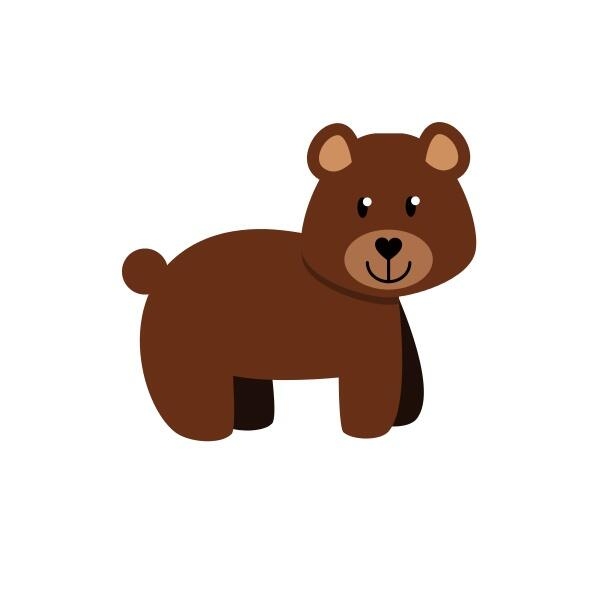 Bügelbild Bär Timka