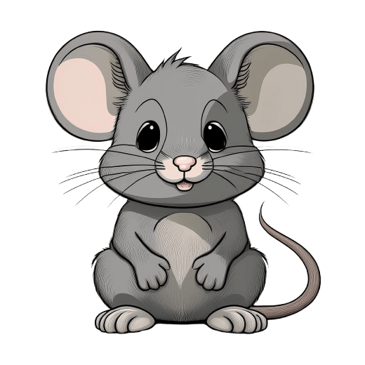 Bügelbild Süsse Maus