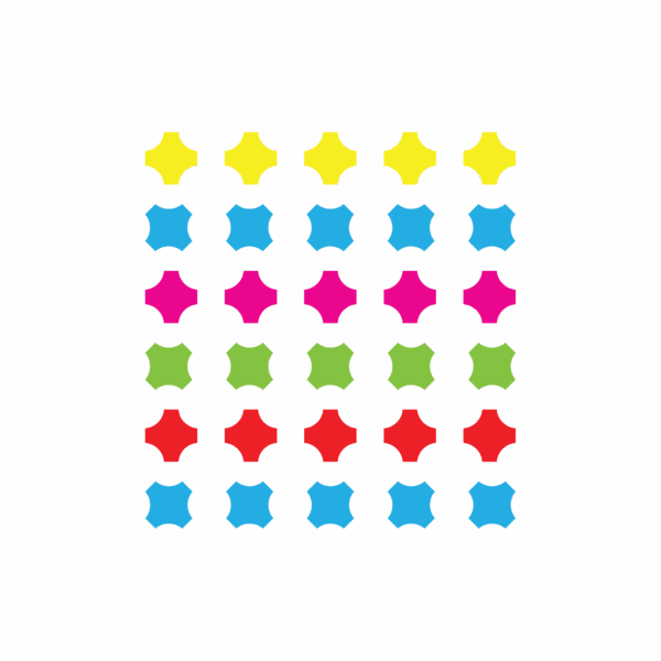 Bügelbilder SET Konfetti 30er