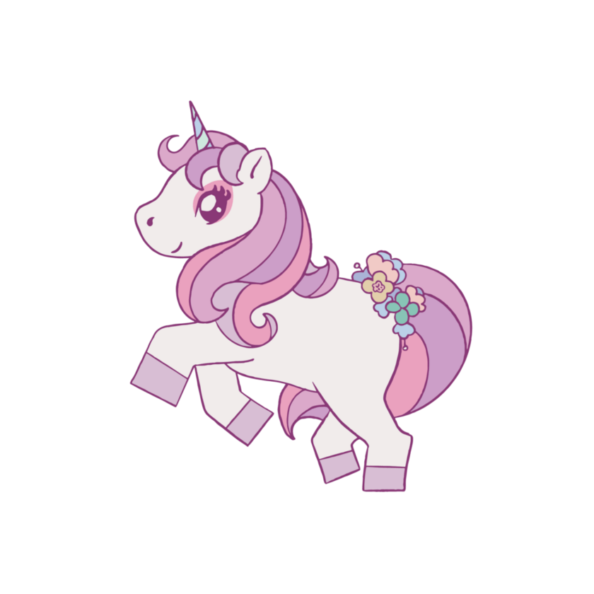 Bügelbild Baby Unicorn Emilia