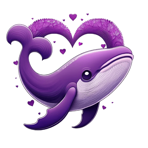 Bügelbild Baby Party Wal