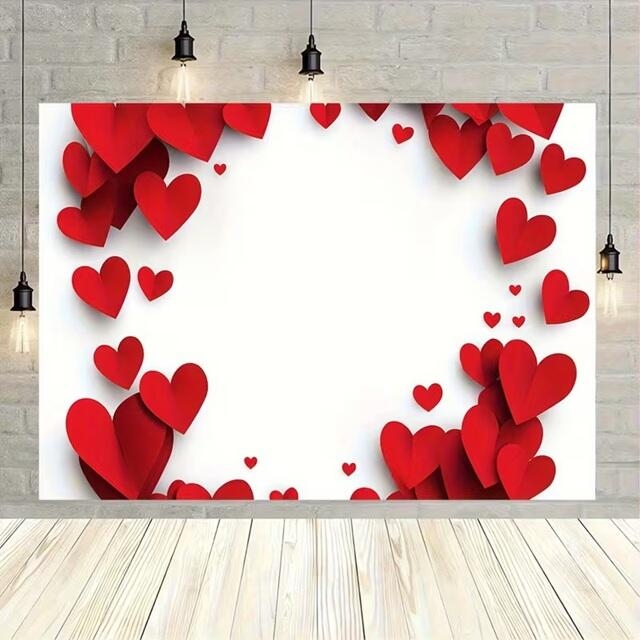 Décor mural avec cœurs