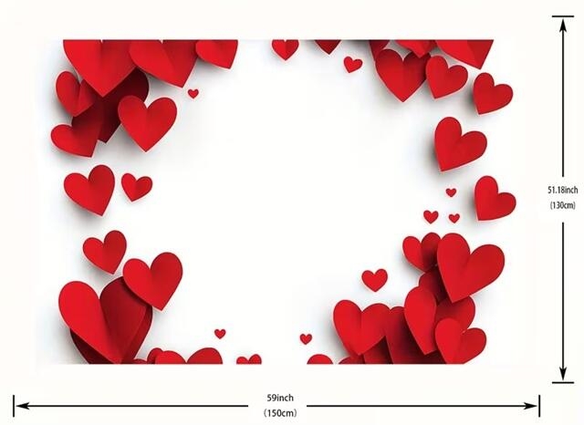 Décor mural avec cœurs