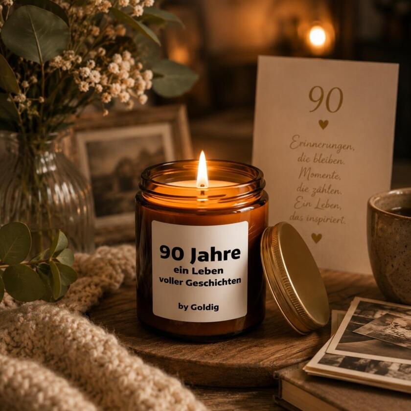 Bougie parfumée  90 Jahre ein Leben voller Geschichten
