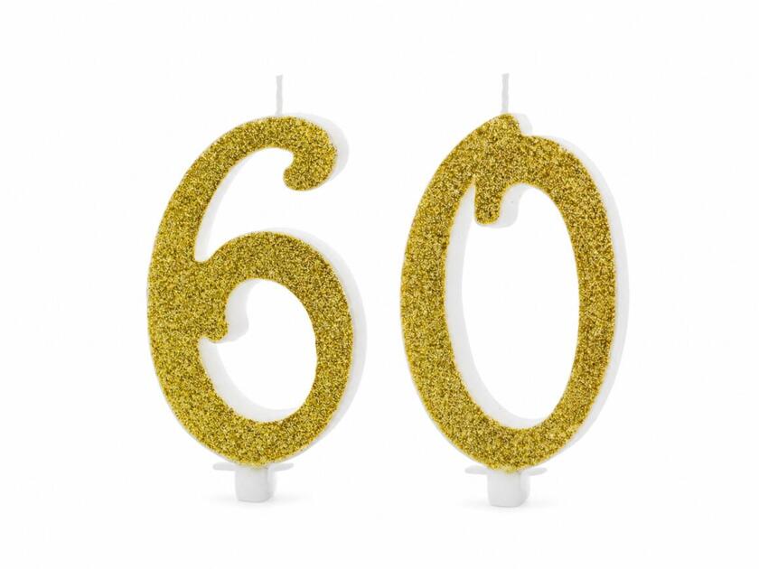 Geburtstagskerzen Goldig Set 6 & 0