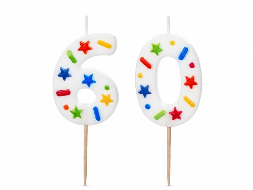 Geburtstagskerzen Konfetti Set 6 & 0