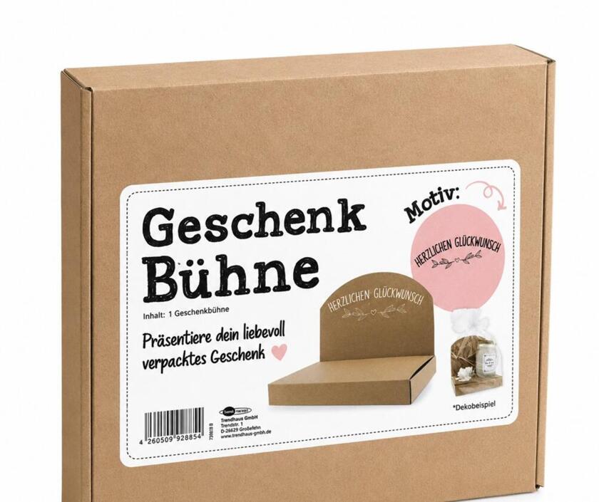 Geschenkbühne - Herzlichen Glückwunsch