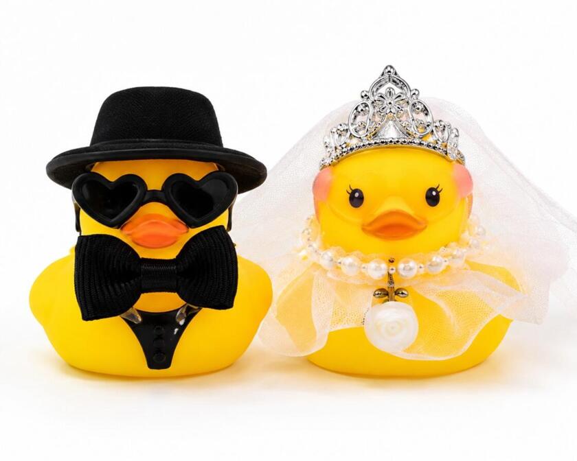 Hochzeitsenten Brautpaar