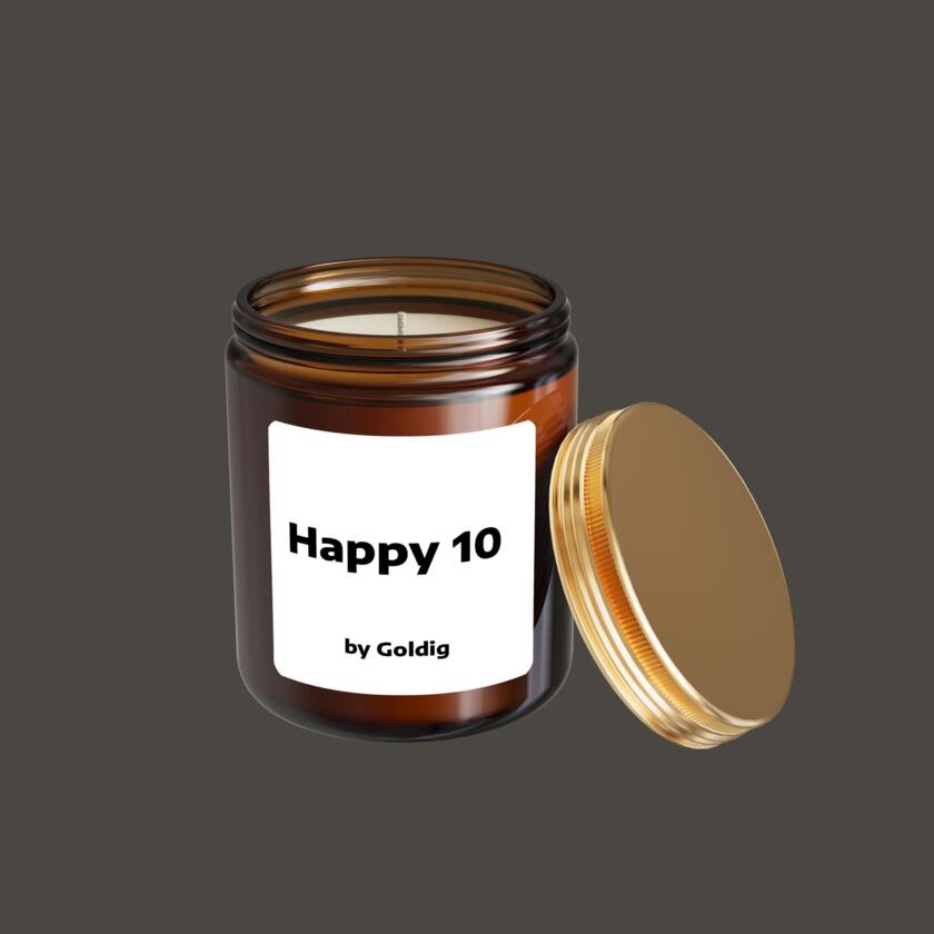 Bougie parfumée avec chiffre 1