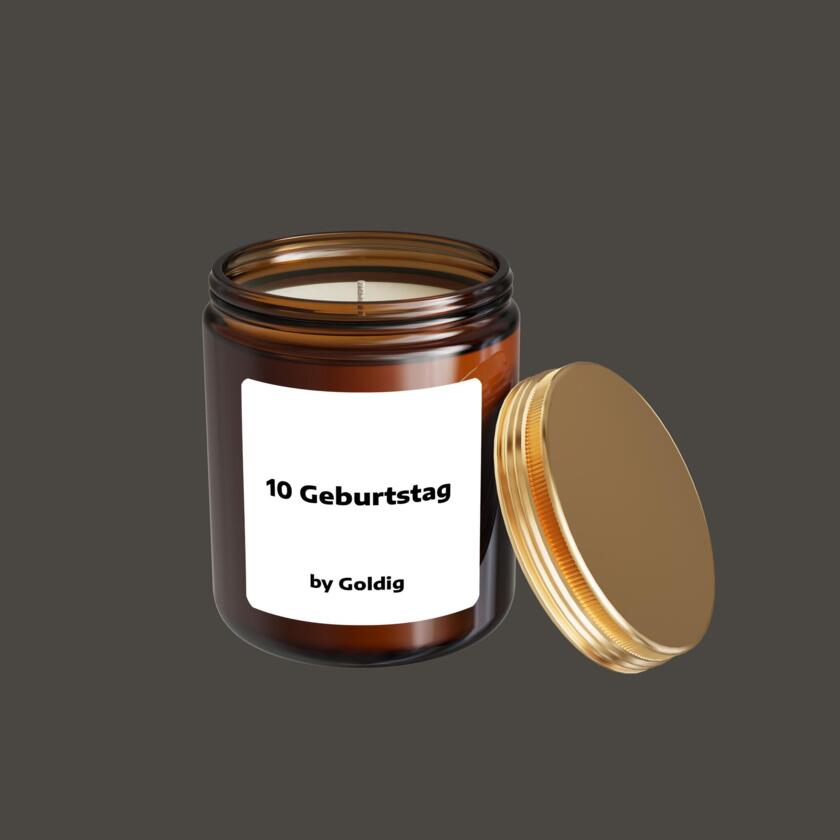 Bougie parfumée avec chiffre 1