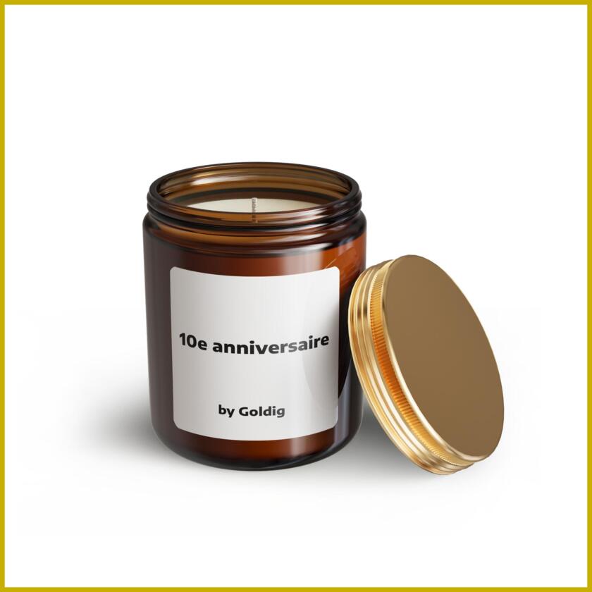 Bougie parfumée anniversaire 10
