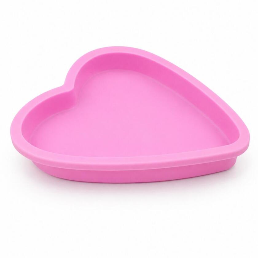 Herzförmige Silikon Backform – 16,7 cm