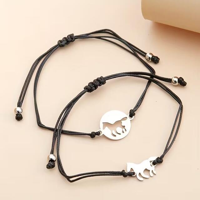 Bracelet à breloques La vie est meilleure avec un chat