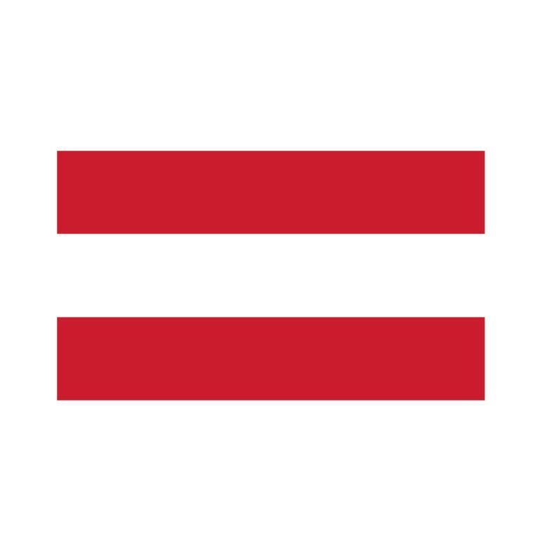 Bügelbild Österreich Flagge