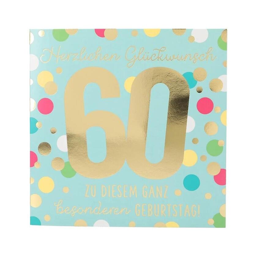 Geburtstagskarte 60 besonderer Geburtstag – Musikkarte Celebration