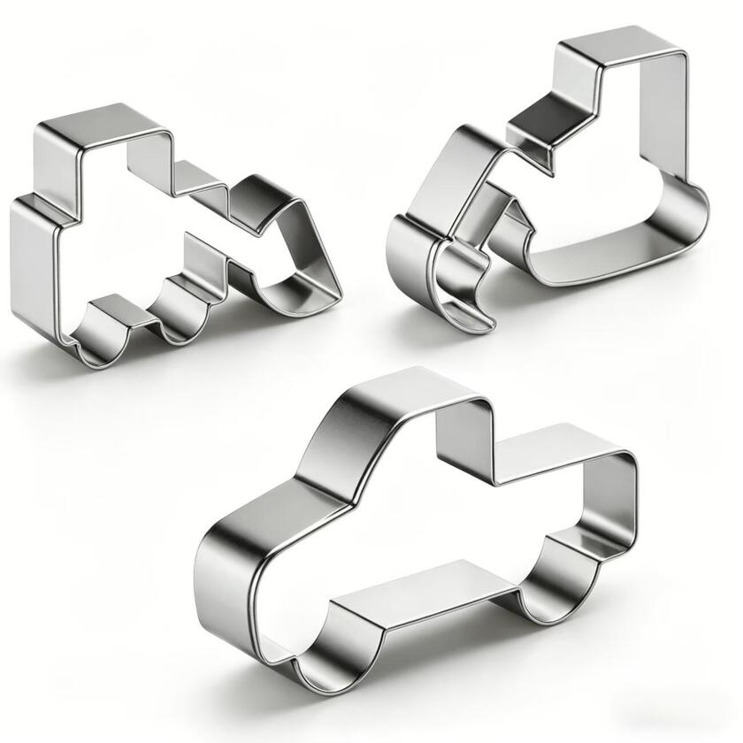 Baustellen-Ausstechformen aus Edelstahl – 3-teiliges Set