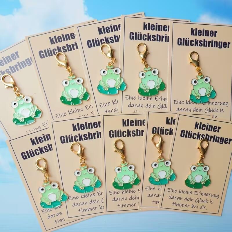 Frosch-Glücksbringer mit Karte