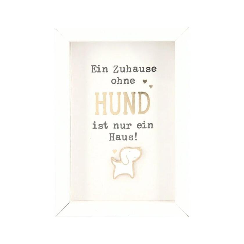 Kleines Hundebild Ein Zuhause ohne Hund ist nur ein Haus