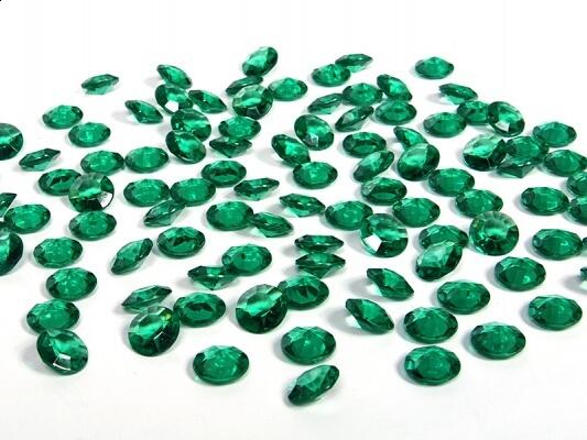 Diamants déco vert foncé