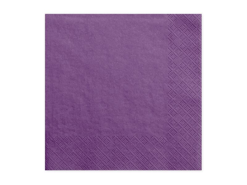 Serviettes violet 33 cm