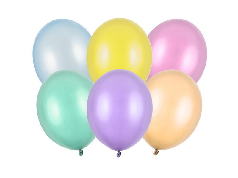 Ballons mélange de couleurs pastel 100 pièces