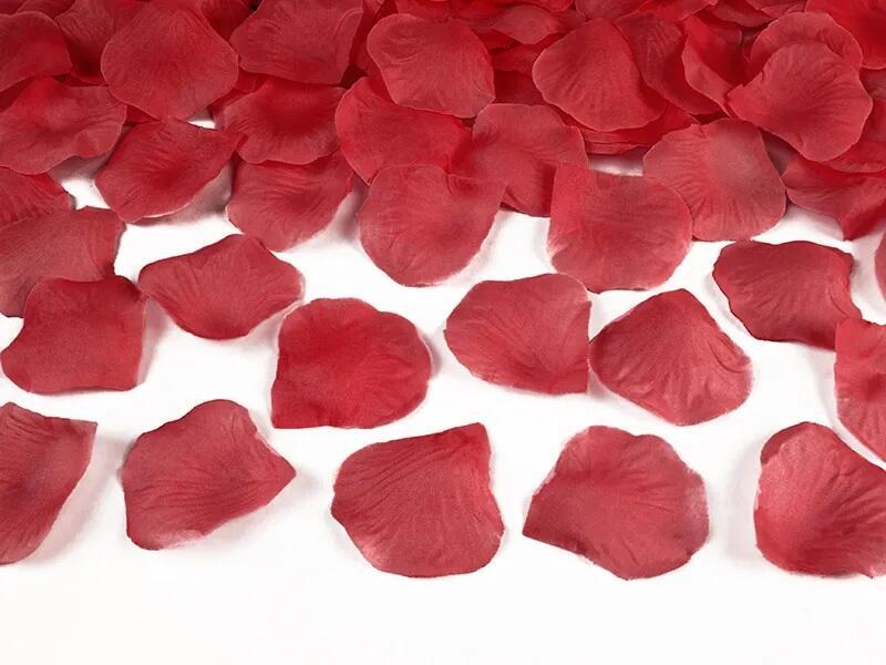 Pétales de roses rouges