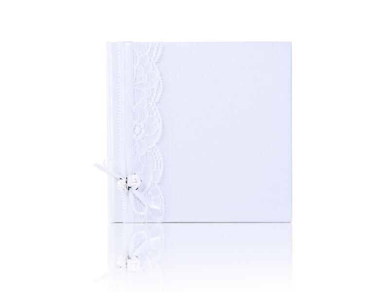 Hochzeit CD / DVD-Halter Spitze mit weiße Rosen